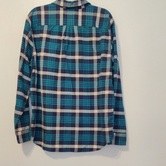 American Eagle. Men's Blue Plaid Shirt - Picture 2 of 9